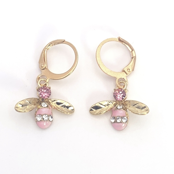 !Special 2 Pairs! Bumble Bee and Flower Earrings - Picture 3 of 6